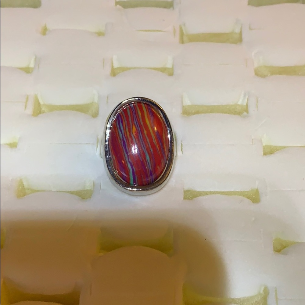 New Women’s Ring 10.75 stainless steel red